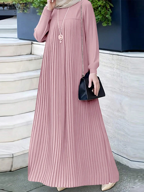 Abaya Hijab Dress Women Elegant Long Sleeve  Fashion Casual